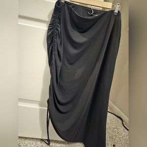 Express Black Drawstring Sling Skirt